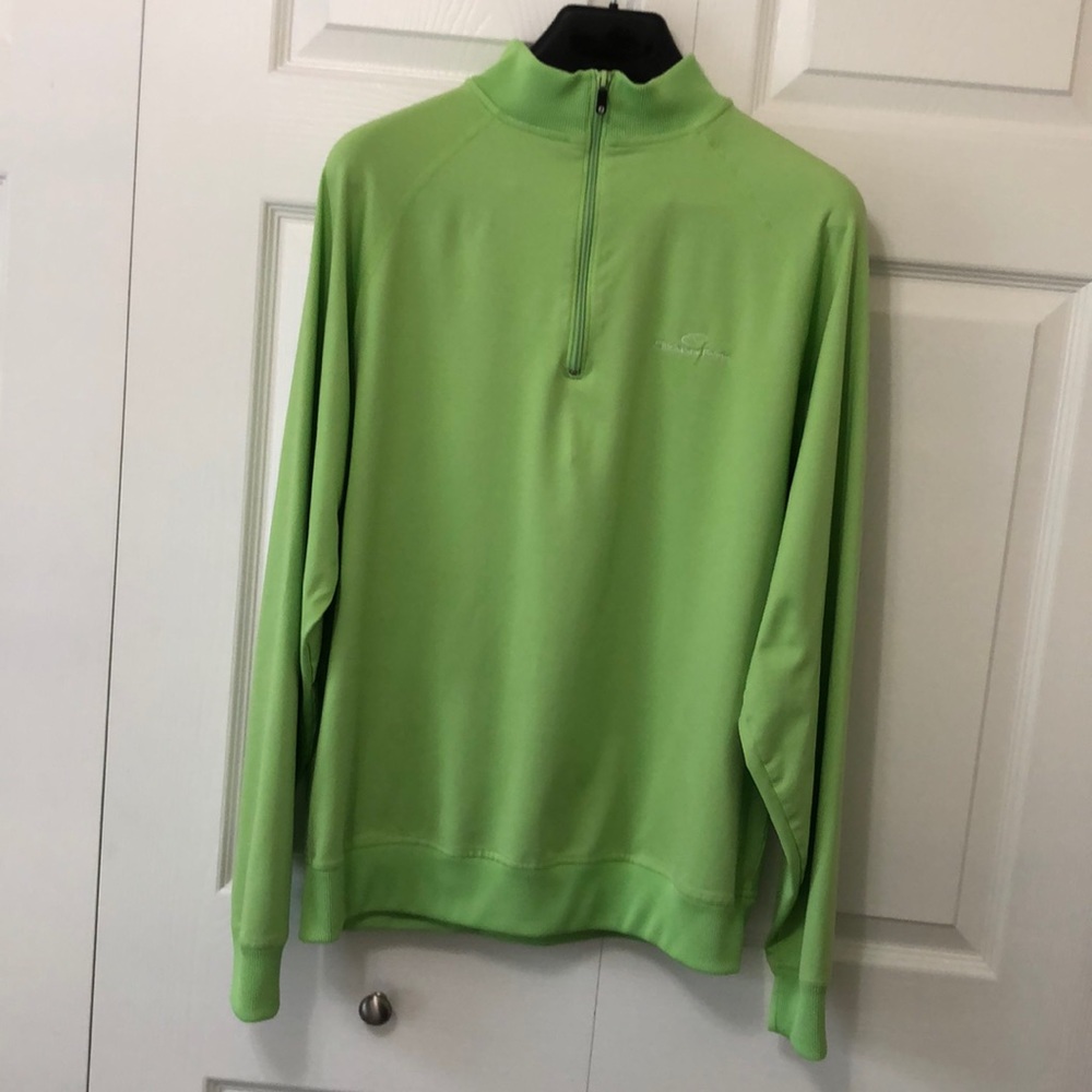 FootJoy Men’s 1/4 zip Pullover Lime Green Large